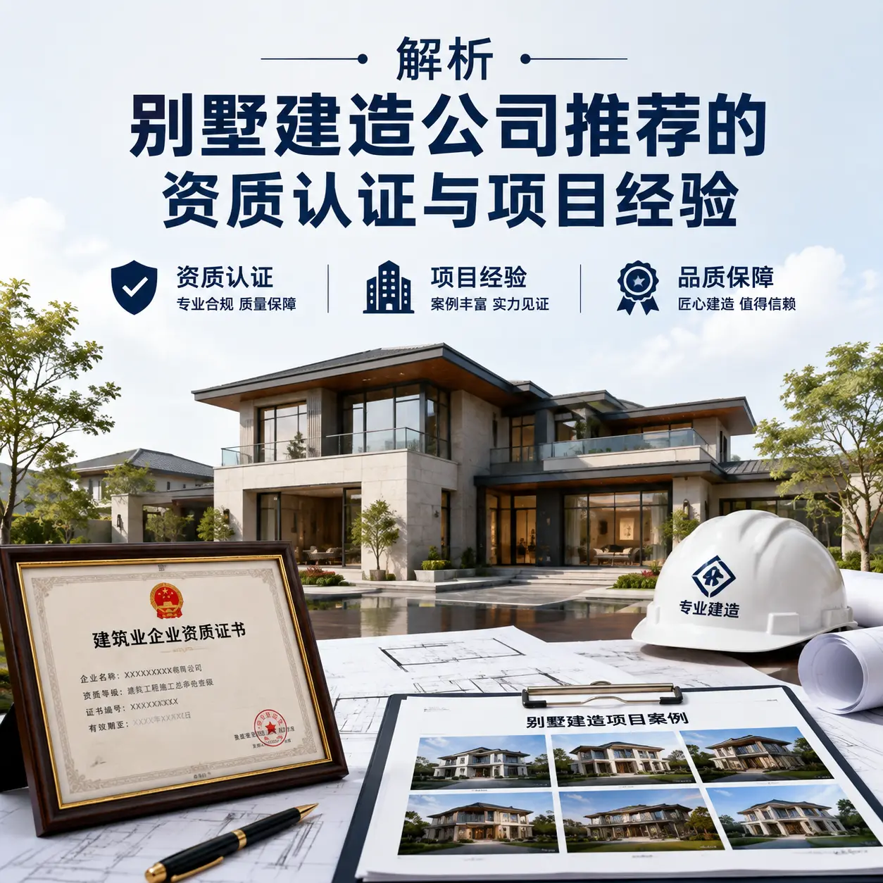 解析 重庆 别墅建造公司推荐的资质认证与项目经验