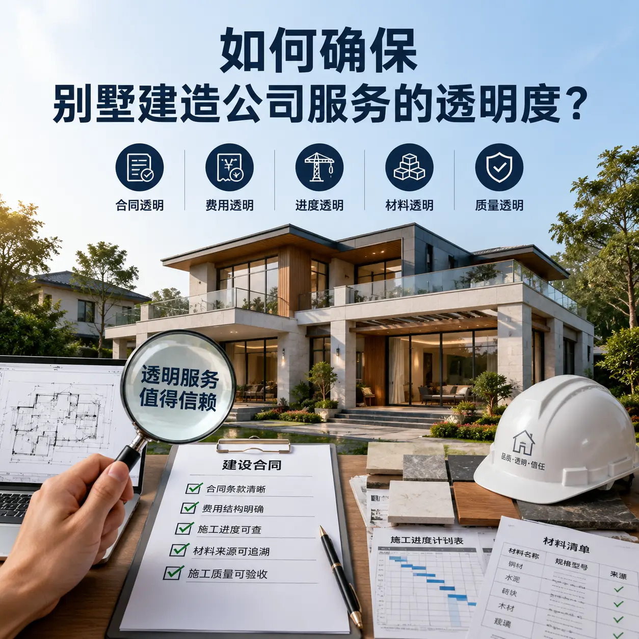 在 重庆 如何确保别墅建造公司服务的透明度？