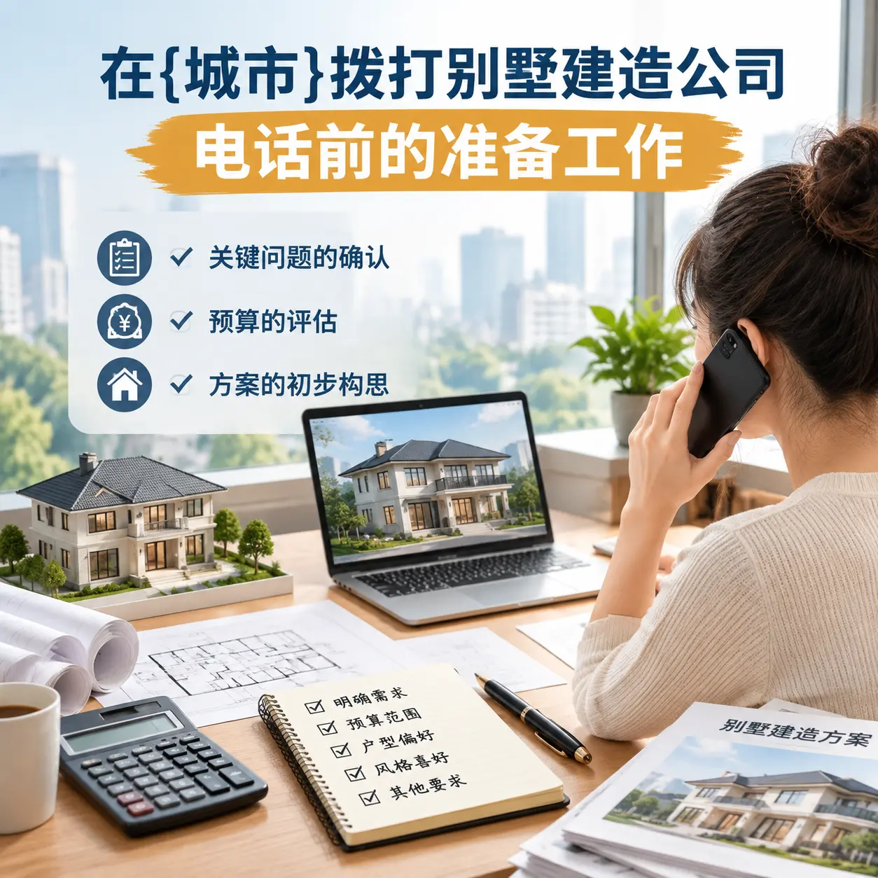 在重庆拨打别墅建造公司电话前的准备工作
