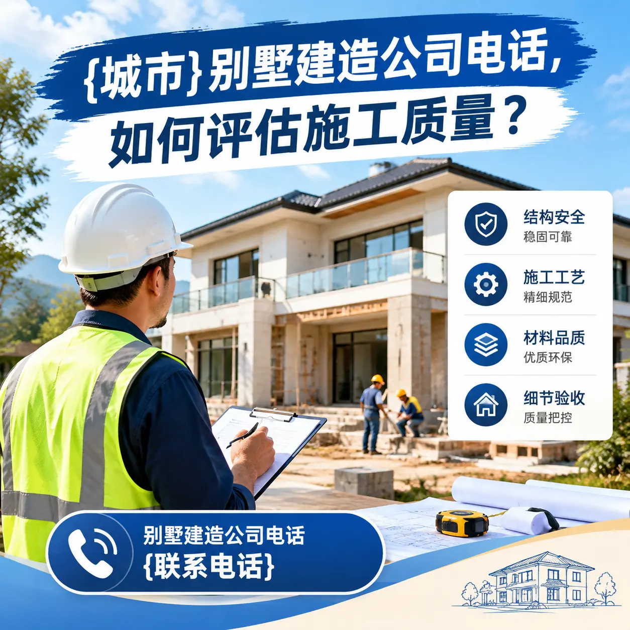 重庆别墅建造公司电话，如何评估施工质量？