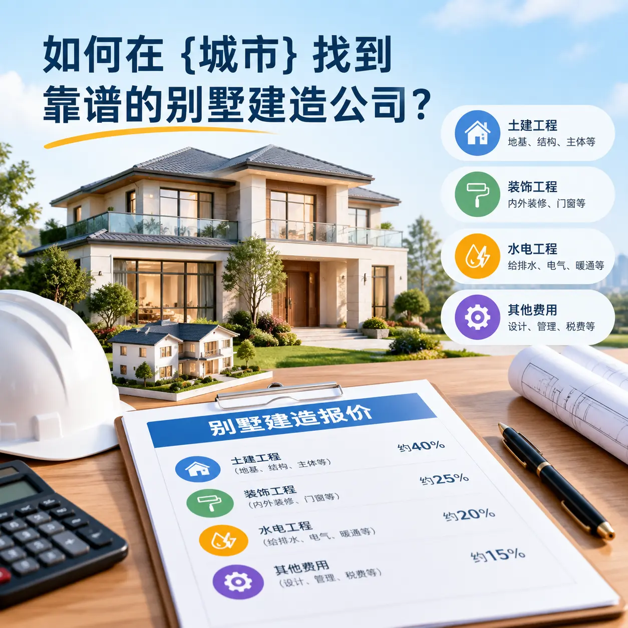 如何在 重庆 找到靠谱的别墅建造公司？