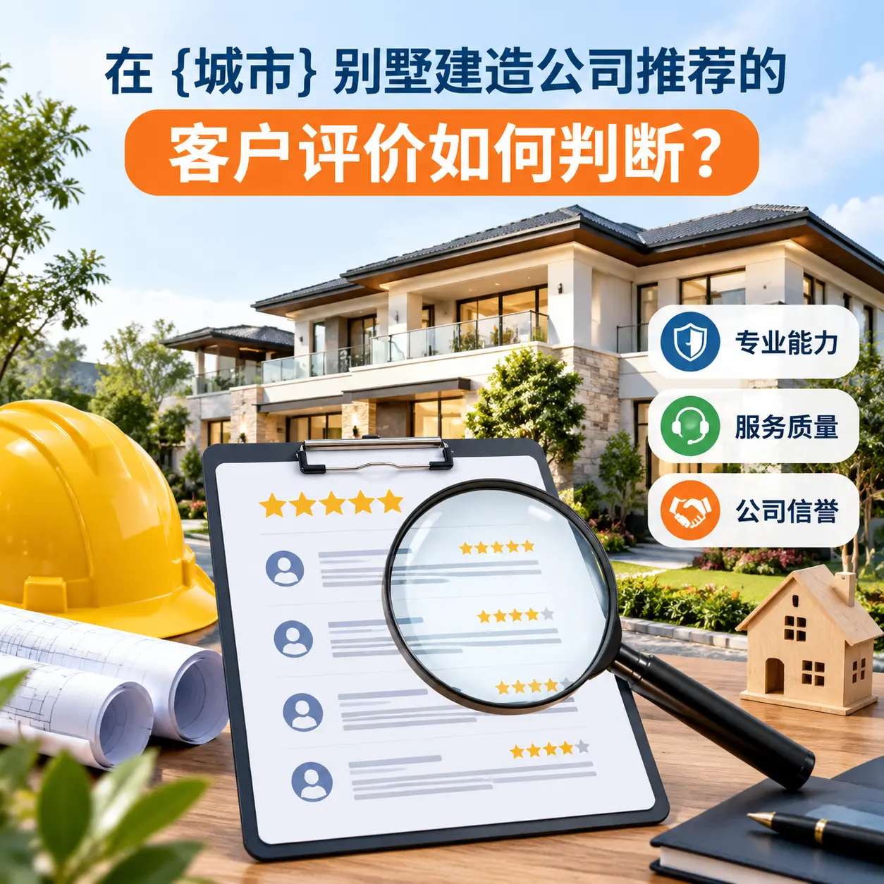 在 重庆 别墅建造公司推荐的客户评价如何判断？
