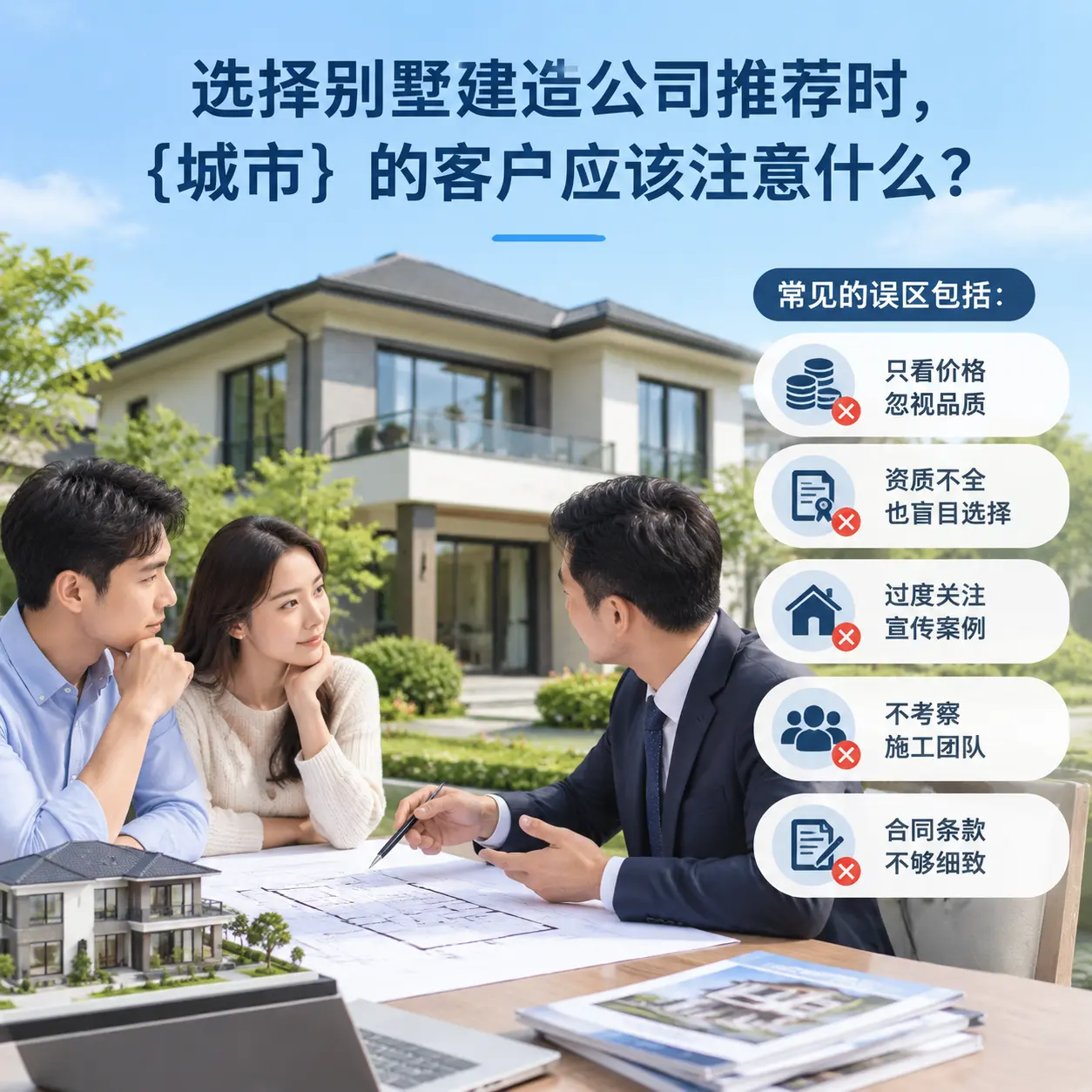 选择别墅建造公司推荐时，重庆 的客户应该注意什么？