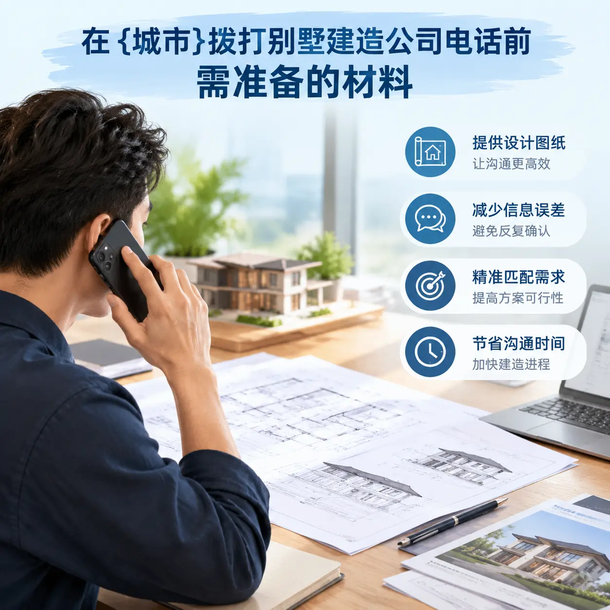 在重庆拨打别墅建造公司电话前需准备的材料