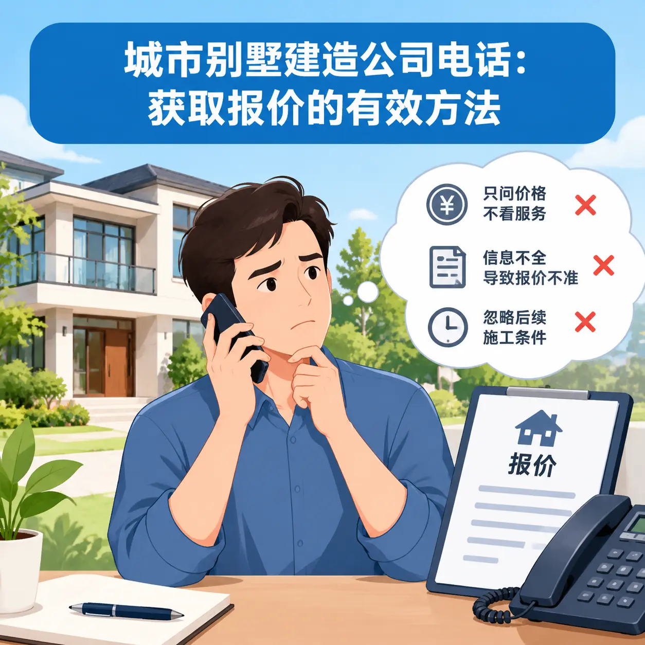 重庆别墅建造公司电话：获取报价的有效方法