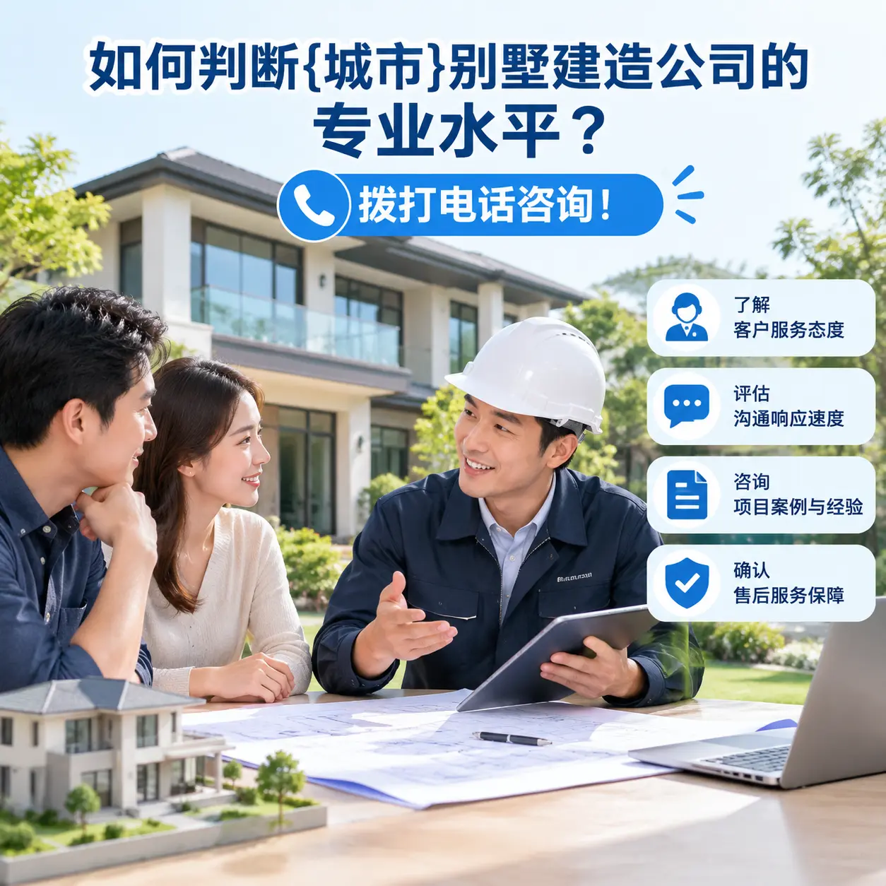 如何判断重庆别墅建造公司的专业水平?拨打电话咨询!